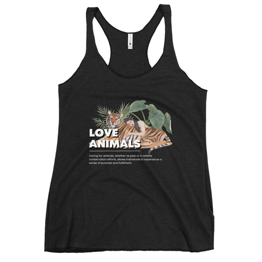 Women's Love Animals Racerback Tank