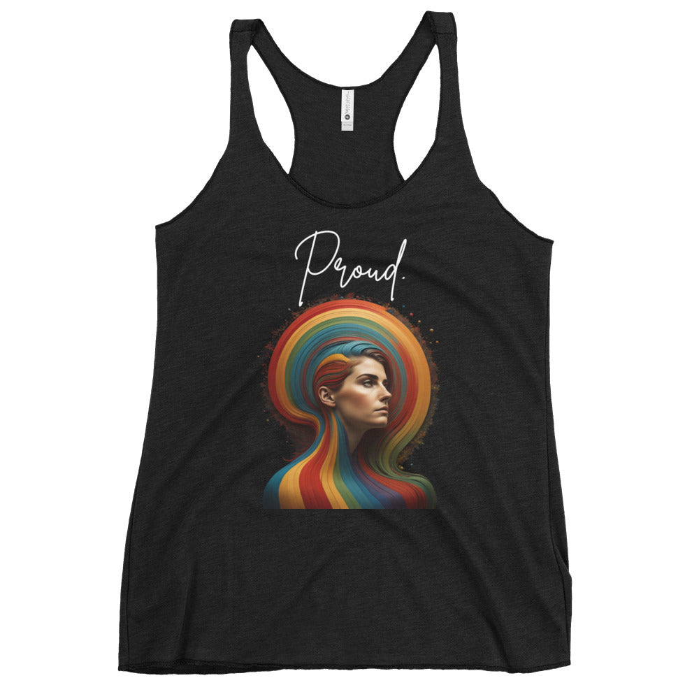 Women's Proud Vertical Racerback Tank