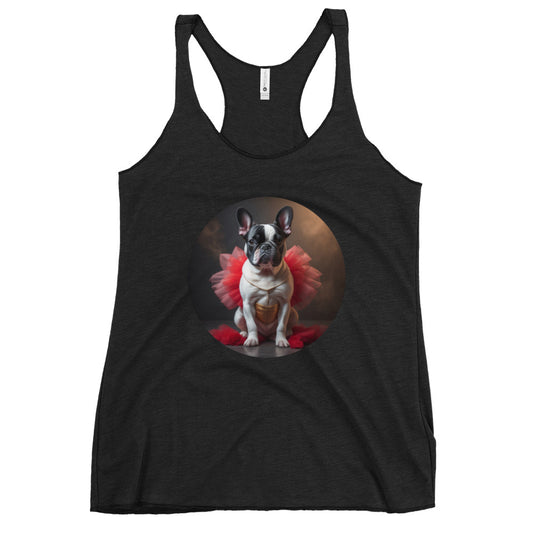 Pug Ballerina Women's Racerback Tank