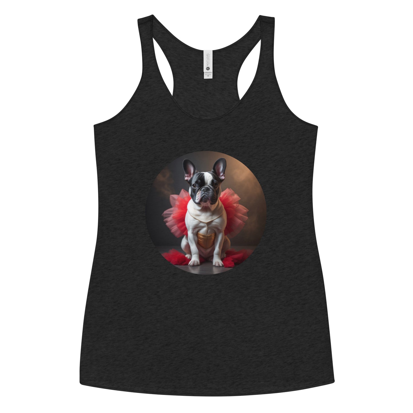 Pug Ballerina Women's Racerback Tank