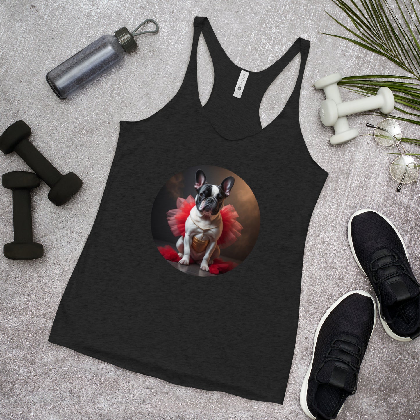 Pug Ballerina Women's Racerback Tank