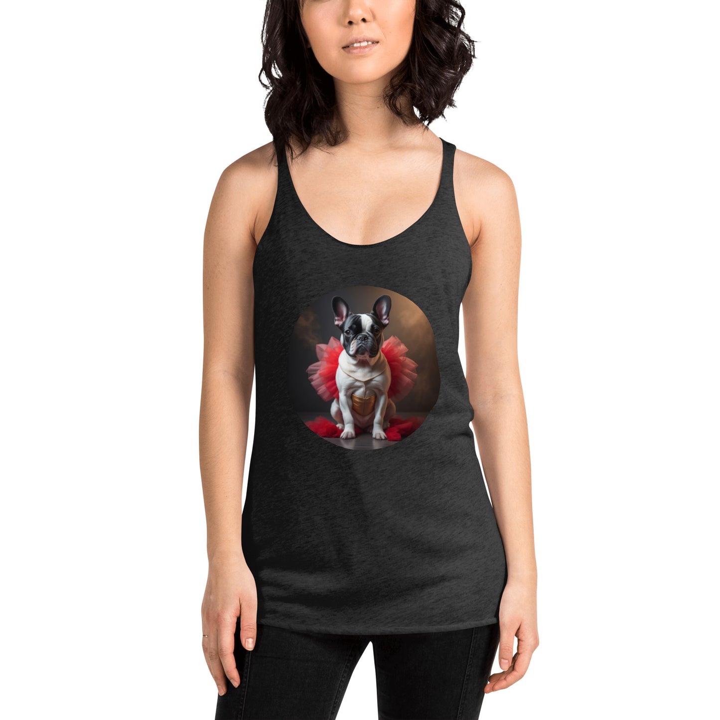 Pug Ballerina Women's Racerback Tank