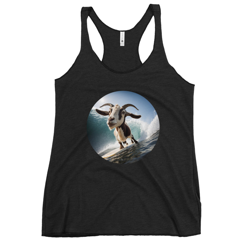 Surfing Goat Women's Racerback Tank