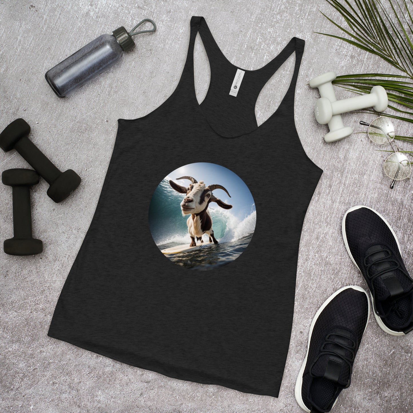 Surfing Goat Women's Racerback Tank