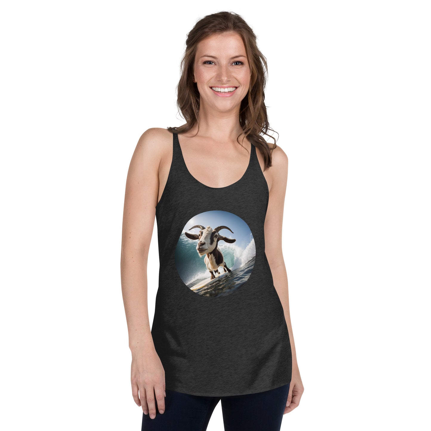 Surfing Goat Women's Racerback Tank