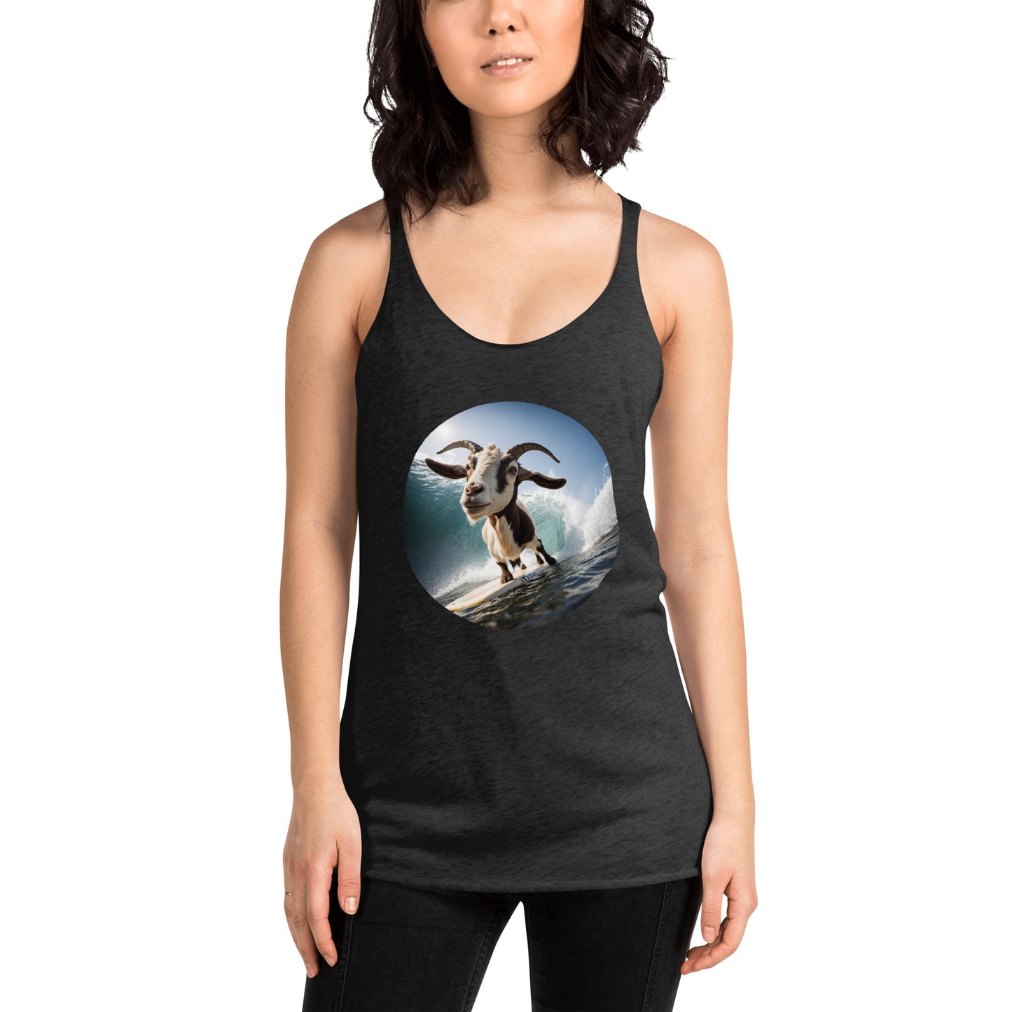 Surfing Goat Women's Racerback Tank