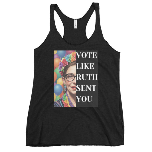 RBG w Women's Racerback Tank