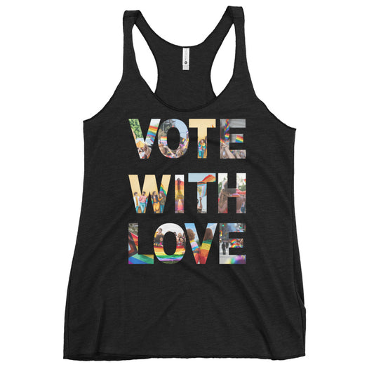 Vote Love Women's Racerback Tank