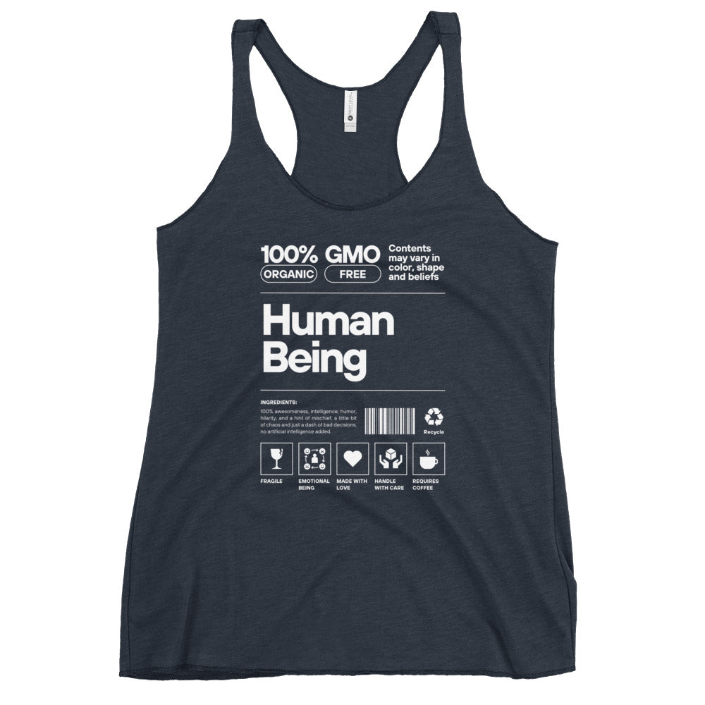 Women's Human Racerback Tank