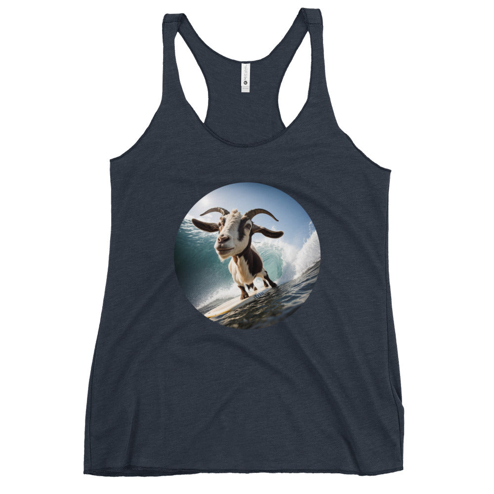 Surfing Goat Women's Racerback Tank