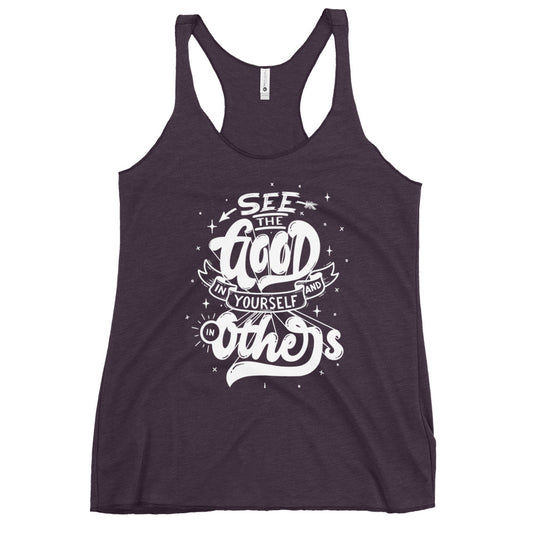 Women's See the Good Racerback Tank