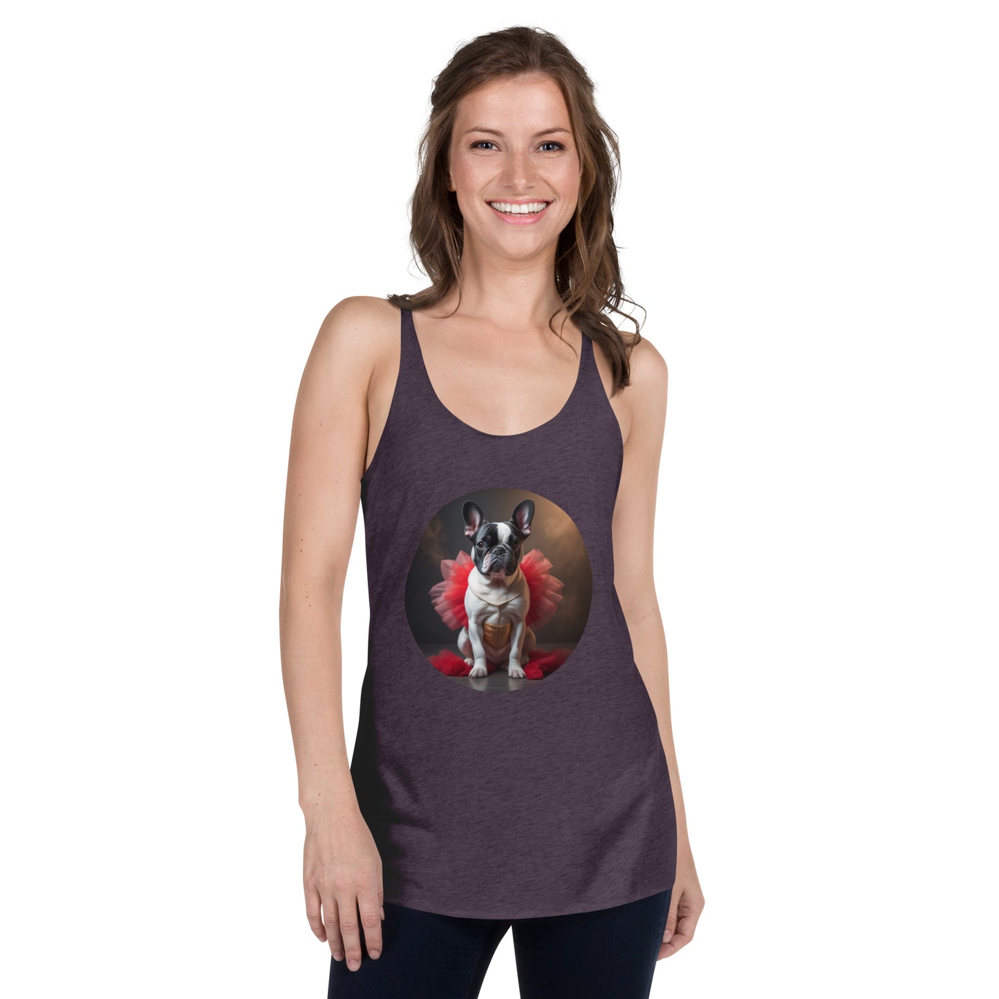 Pug Ballerina Women's Racerback Tank