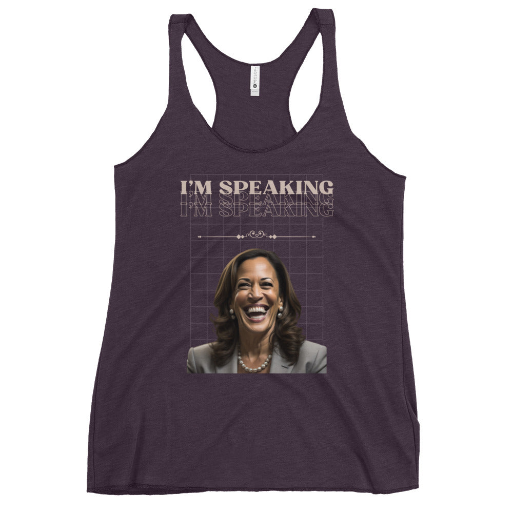 I'm Speaking Women's Racerback Tank