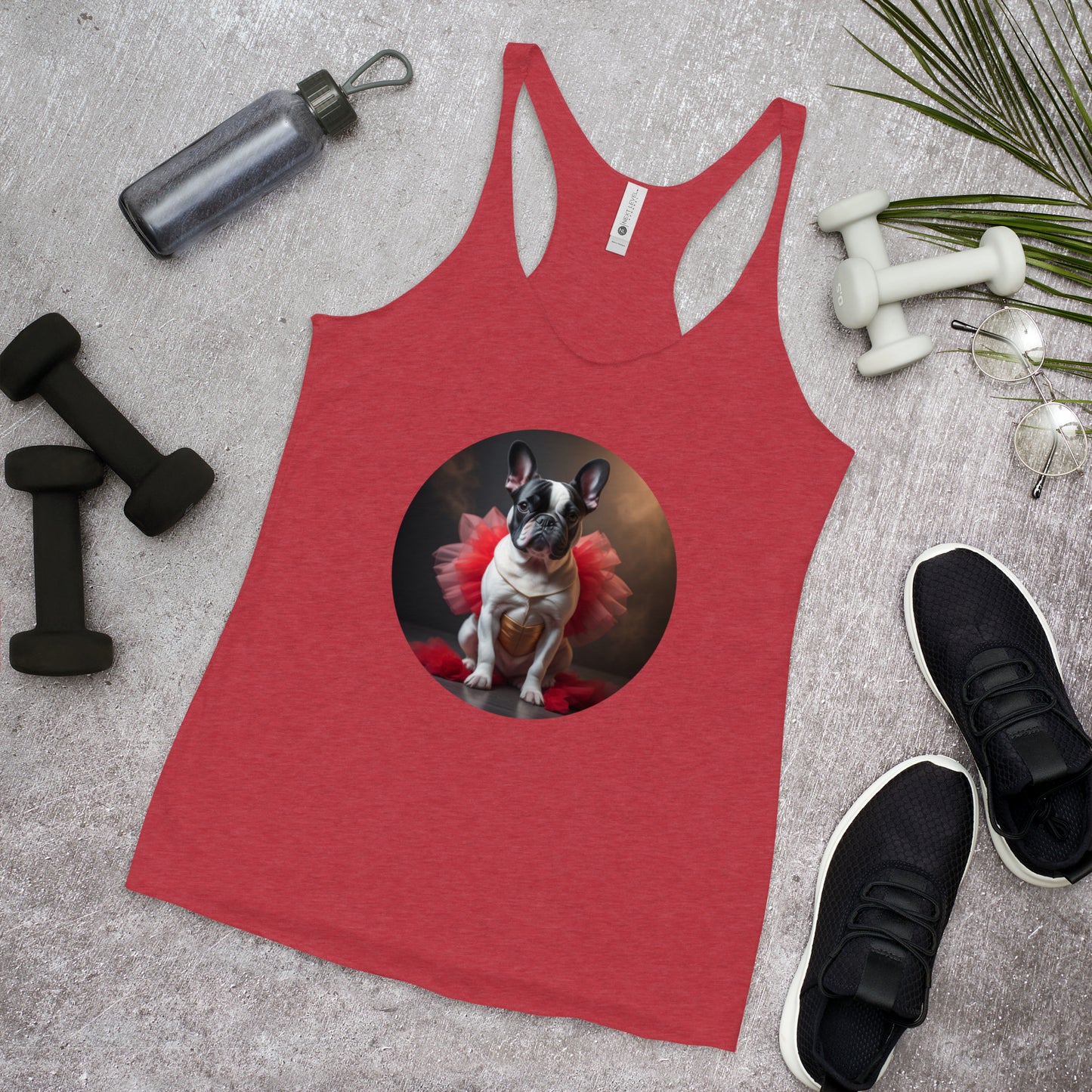 Pug Ballerina Women's Racerback Tank