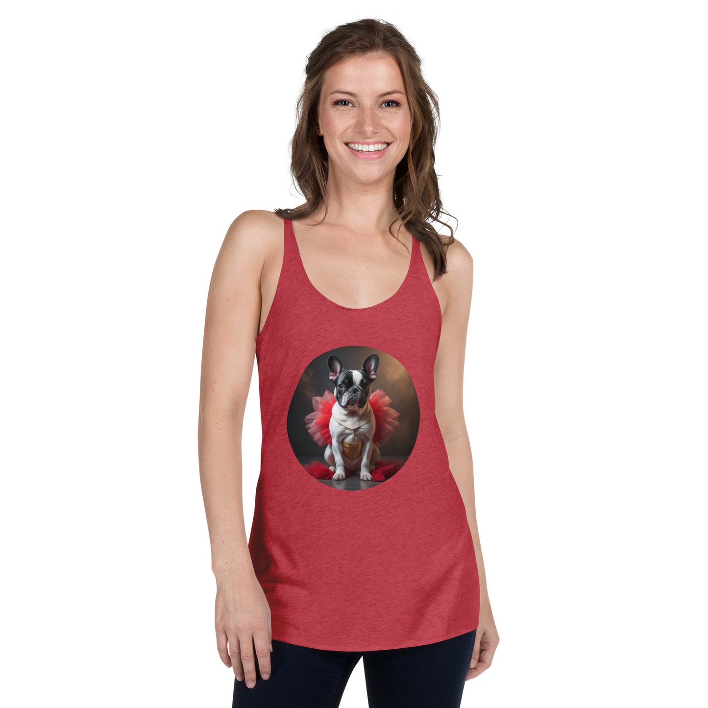 Pug Ballerina Women's Racerback Tank