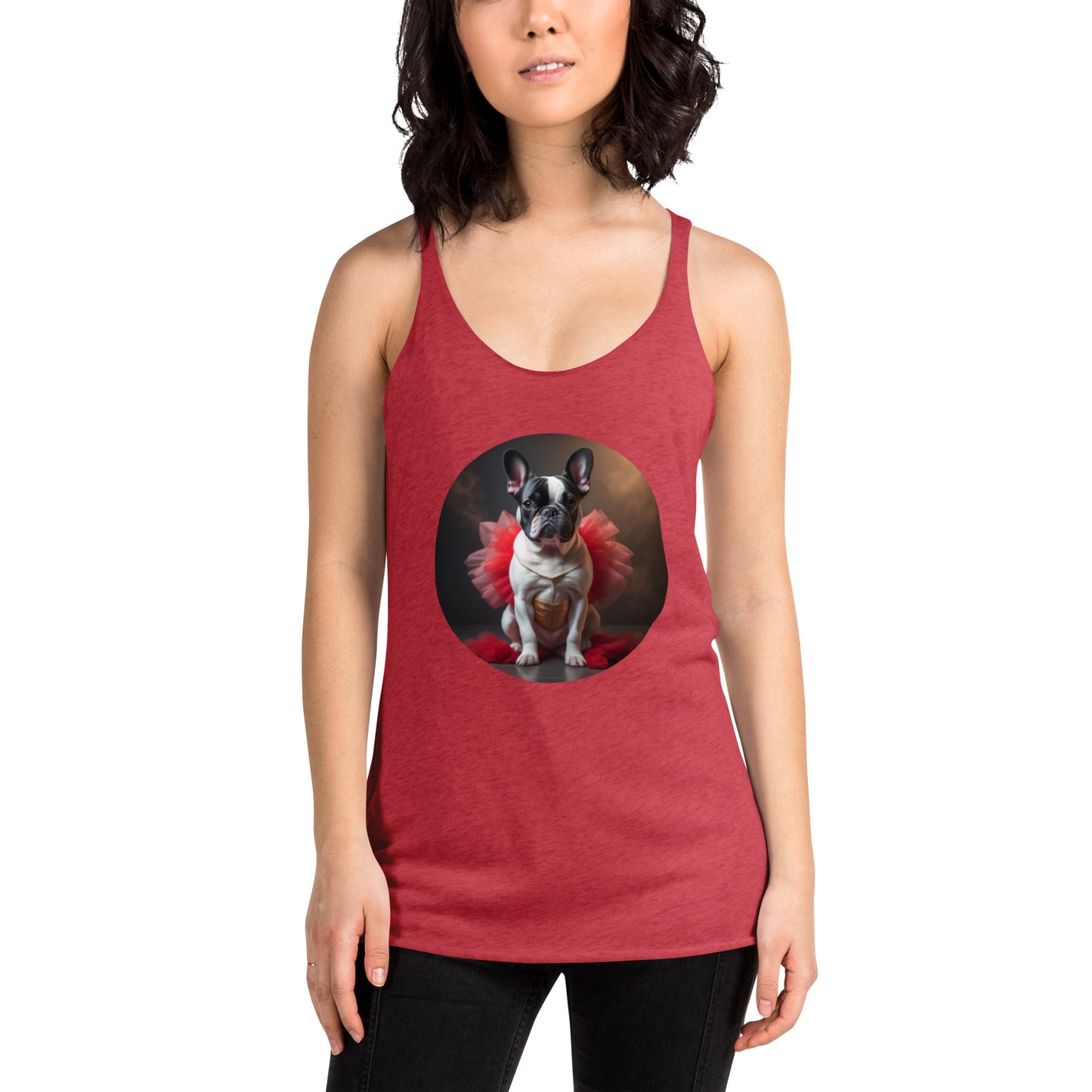 Pug Ballerina Women's Racerback Tank