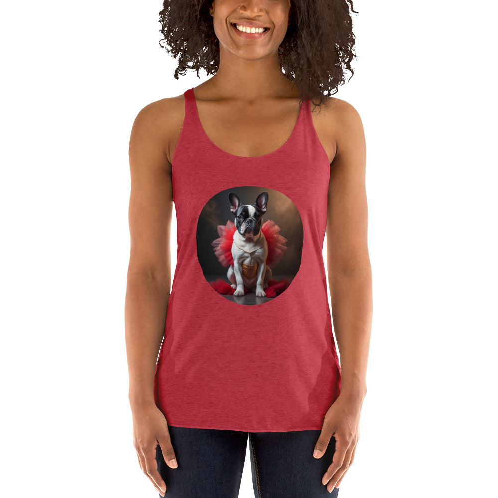 Pug Ballerina Women's Racerback Tank