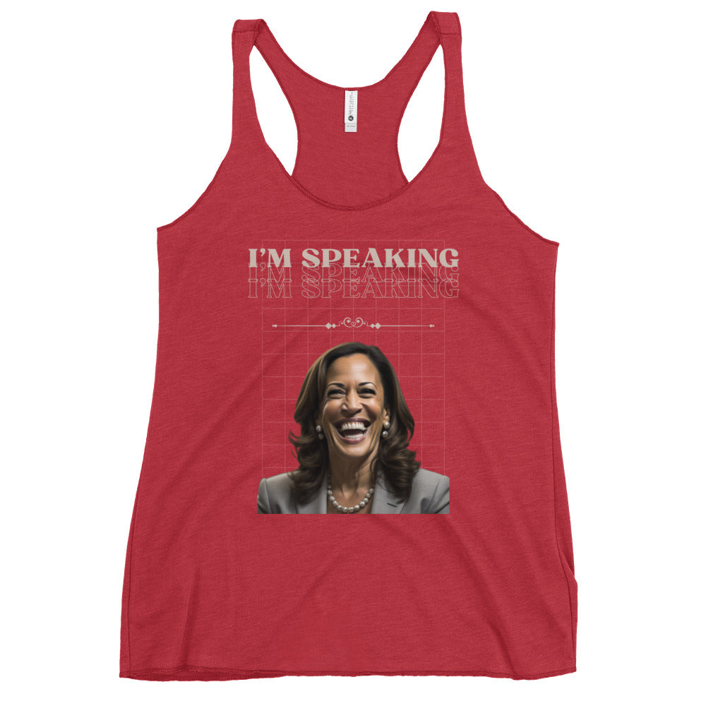 I'm Speaking Women's Racerback Tank