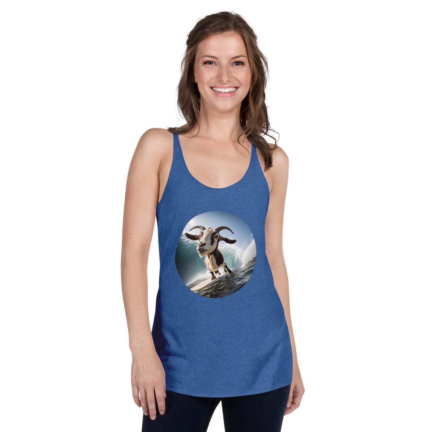 Surfing Goat Women's Racerback Tank