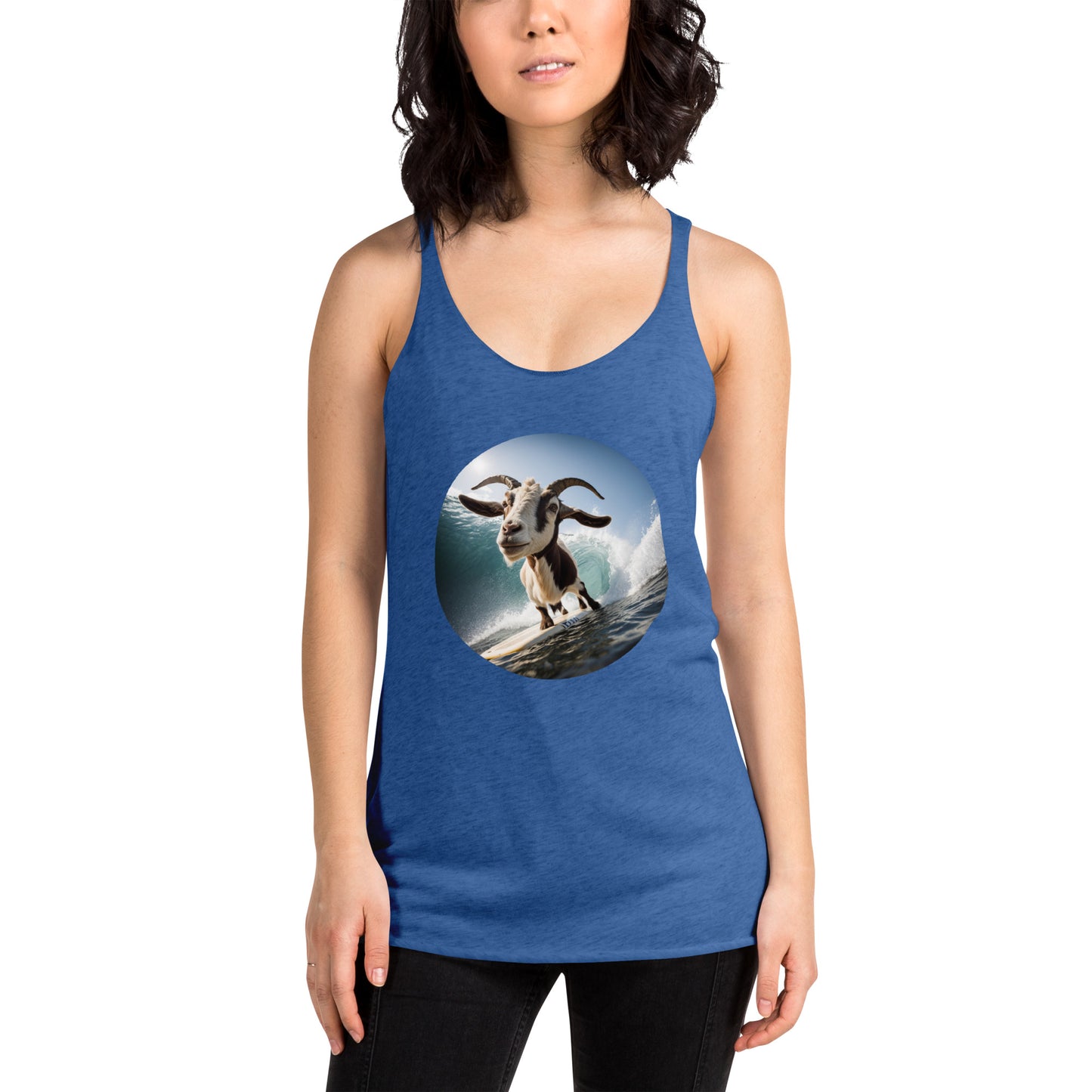 Surfing Goat Women's Racerback Tank