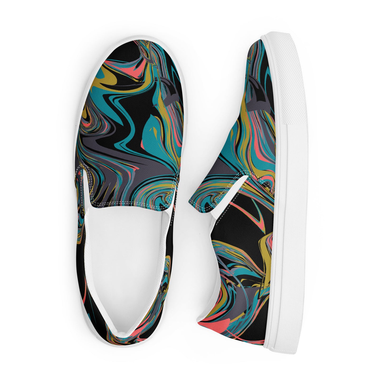 Women’s Oil Paint slip-on canvas shoes