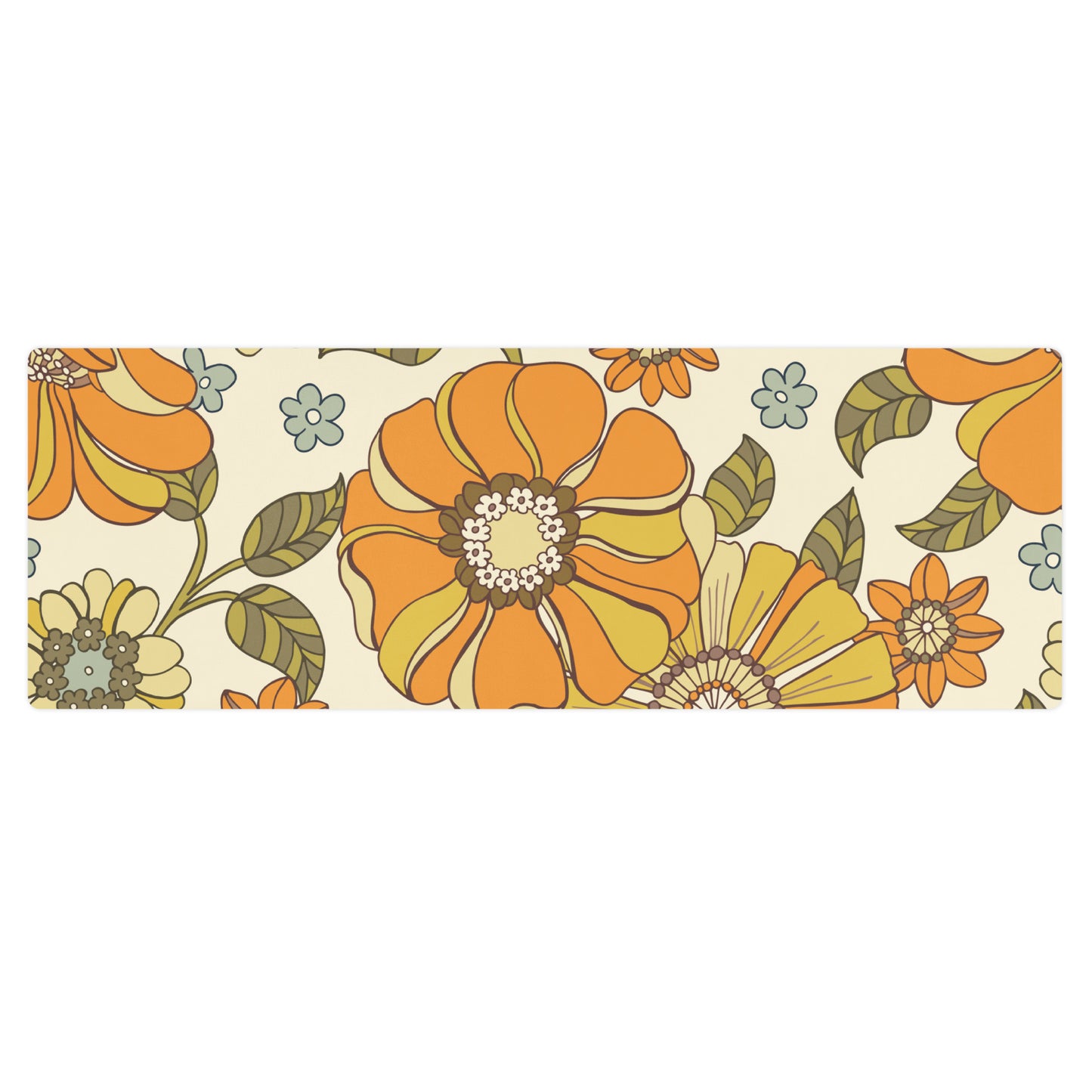 Retro Floral Yoga mat