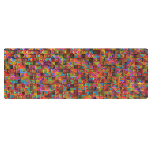 Rainbow Pixels Yoga mat